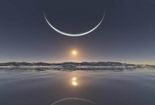 north-pole-sun-moon